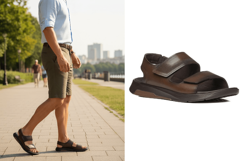 sandalia pegada masculina