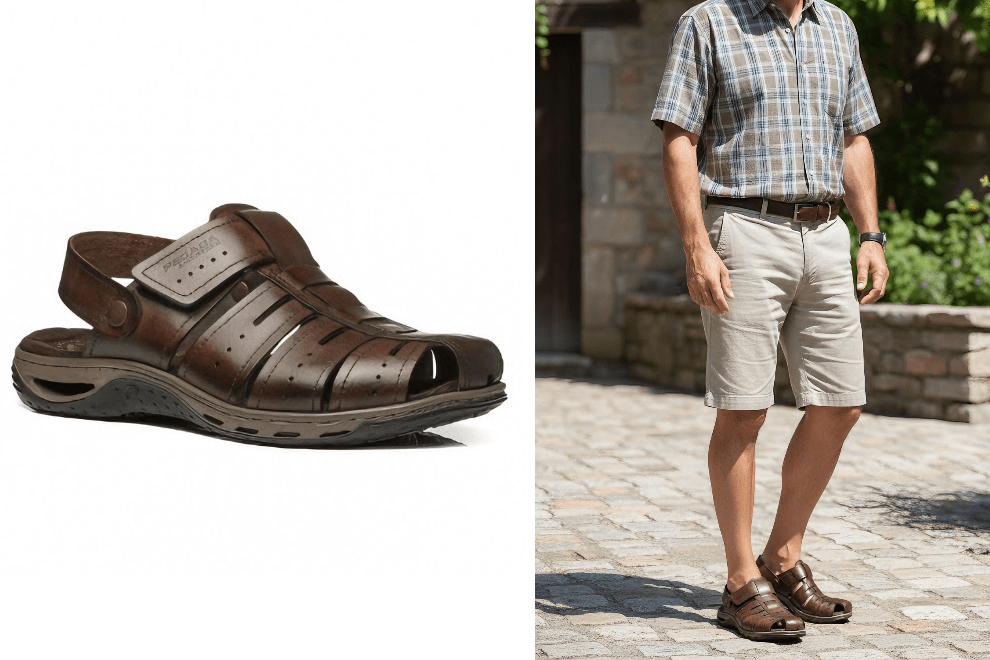 sandalia pegada masculina